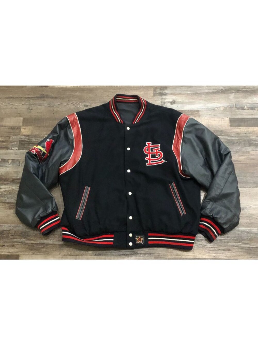 Vintage JH Design Mens 2XL St. Louis Cardinals Back Reversible Jacket